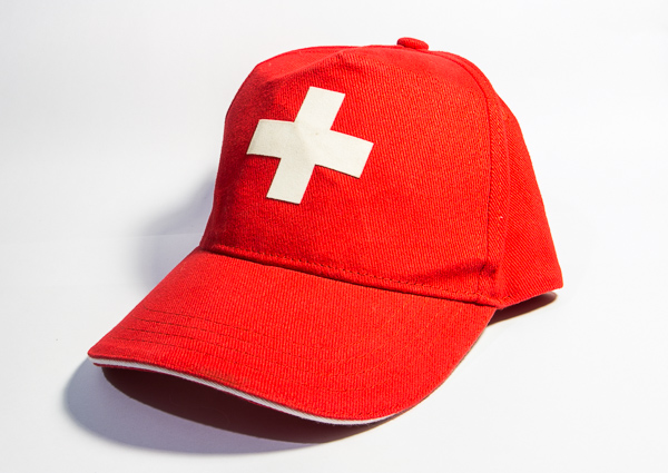 My elder son's Swiss cap.