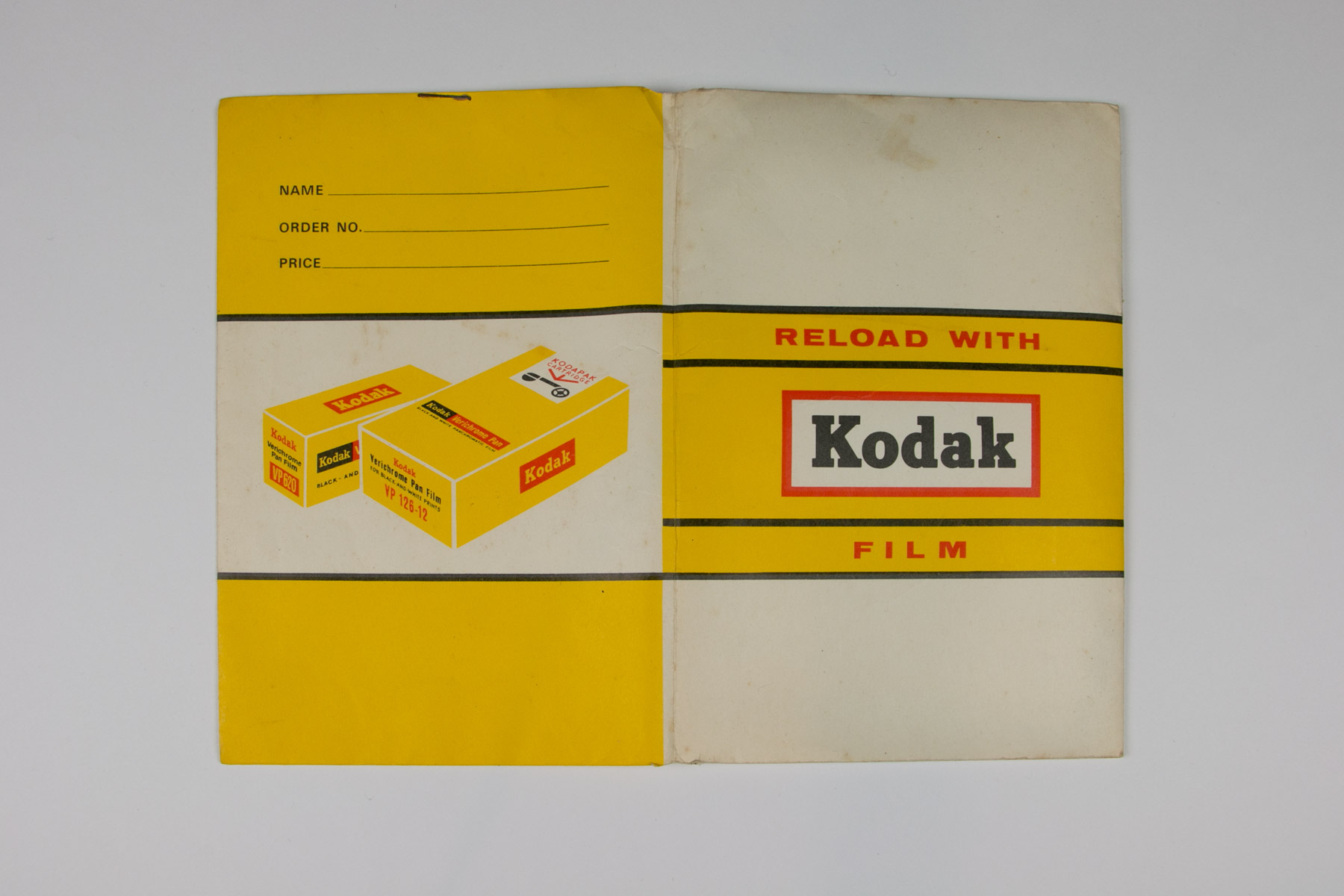 Old Kodak Print Packet (Front)